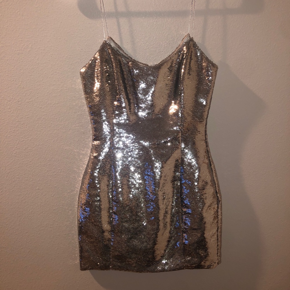 Meshki Katherine Sequin Mini Dress sz xs worn once
